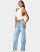 EDIKTED Tera Striped Low Rise Jeans image number 4
