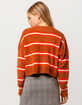 VOLCOM The Favorite Sweater Rust Womens Chenille Sweater image number 3