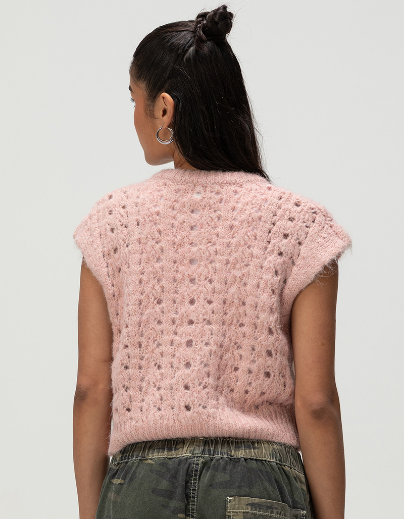 BDG Urban Outfitters Stitchy Womens Button Up Sweater Vest image number 3