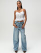NOISY MAY Cille Womens V-Neck Tie Top image number 2
