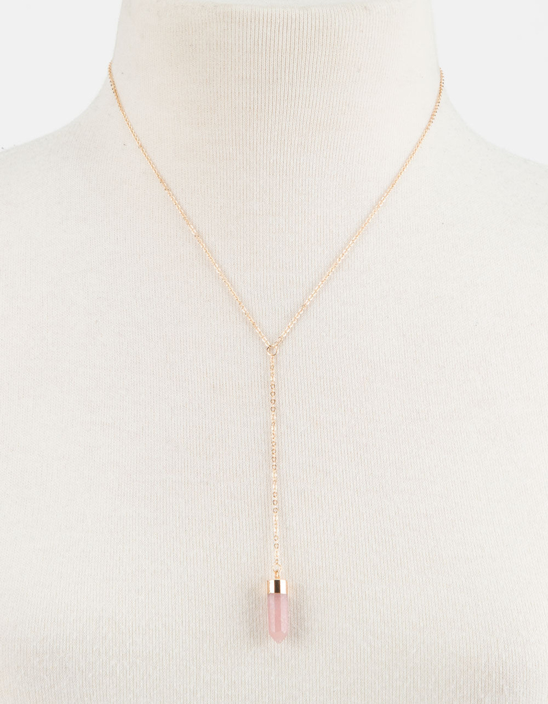 FULL TILT Crystal Lariat Necklace image number 1