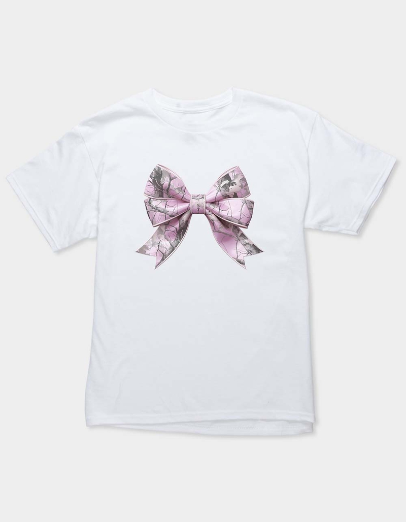 BOW Pink Camo Unisex Kids Tee image number 0