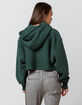 Champion reverse weave lakeside green womens crop hoodie Clearance