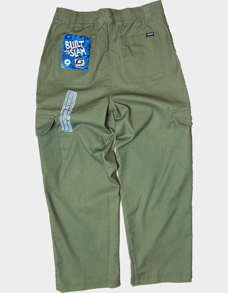 GROM Ride Right Drawstring Super Baggy Boys Cargo Pants image number 1
