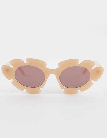 RSQ Leafy Flower Sunglasses Alternative Image