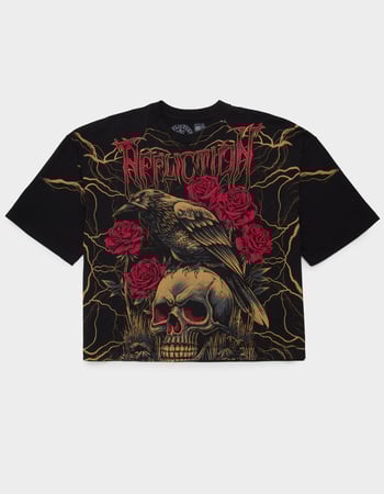 AFFLICTION Midnight Curse Mens Crop Boxy Tee Primary Image