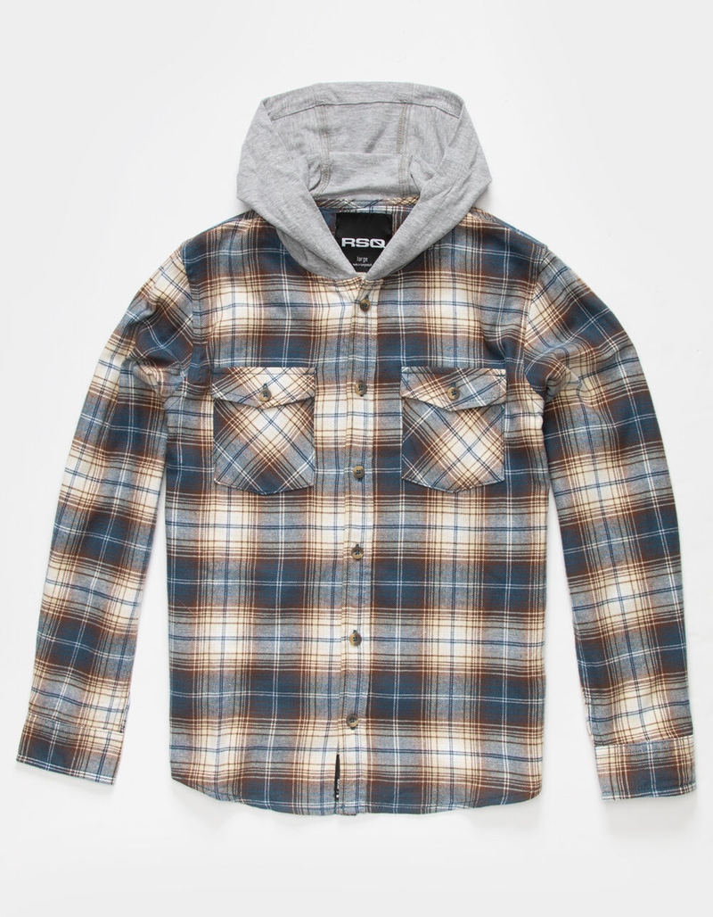 RSQ Boys Hooded Flannel image number 1