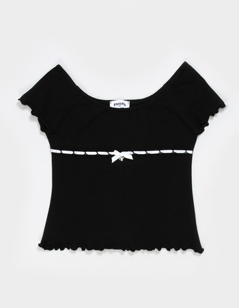 RSQ Girls Lace Heart Charm Top Primary Image