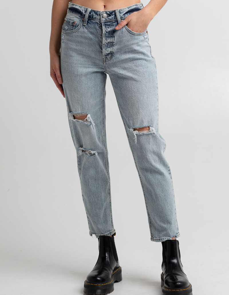 DAZE DENIM The Original Womens High Rise Mom Jeans image number 1