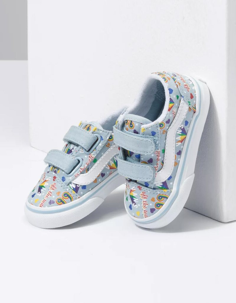 VANS Rainbow Vans Old Skool V Toddler Shoes image number 3