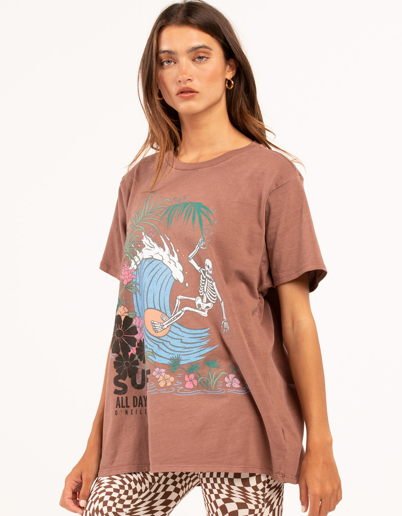 O'NEILL Skeleton Womens Oversized Tee image number 1