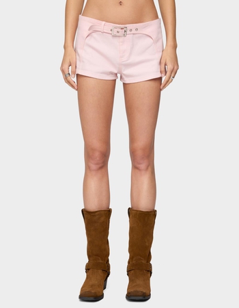 EDIKTED Vicco Belt Detail Shorts Primary Image