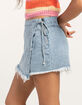 REWASH Asymmetrical Womens Denim Skort image number 3