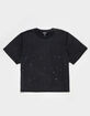 RSQ Mens Paint Splatter Boxy Tee image number 2