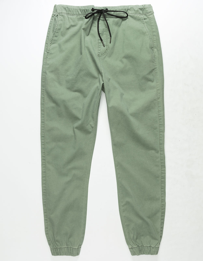CYA Side Stripe Olive Mens Joggers Pants image number 3