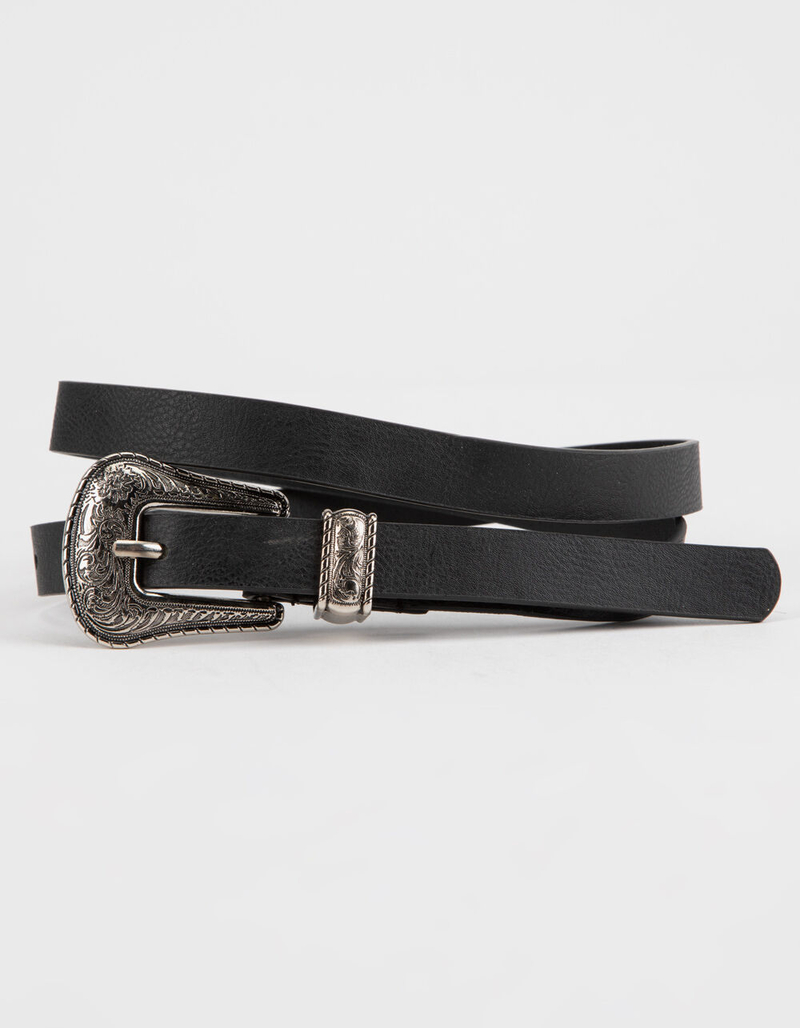 FULL TILT Taylor Black Western Belt image number 0