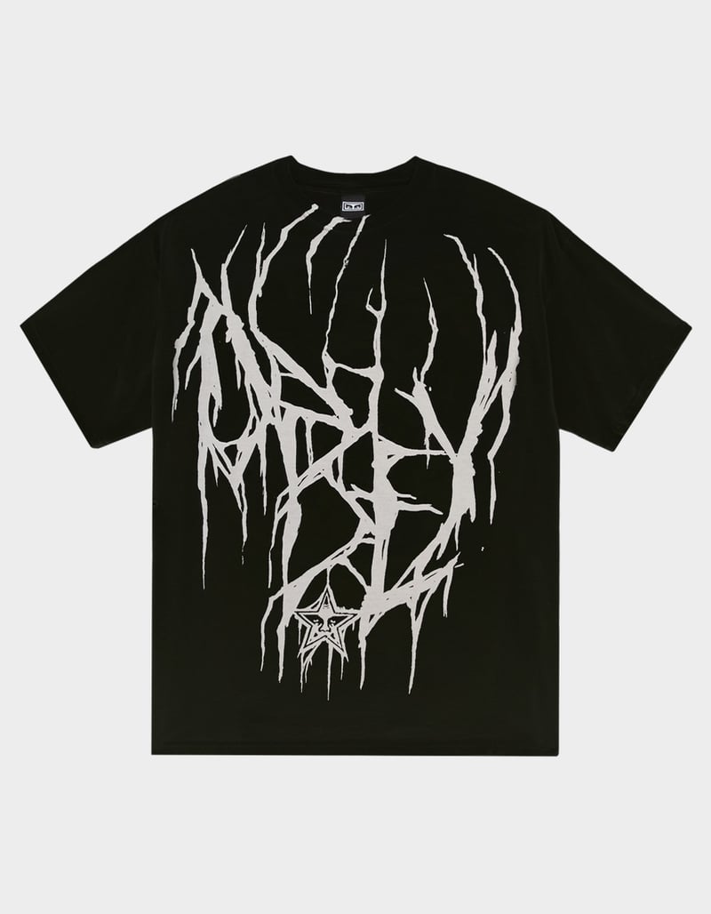 OBEY Death Metal Vintage Mens Oversized Tee image number 0