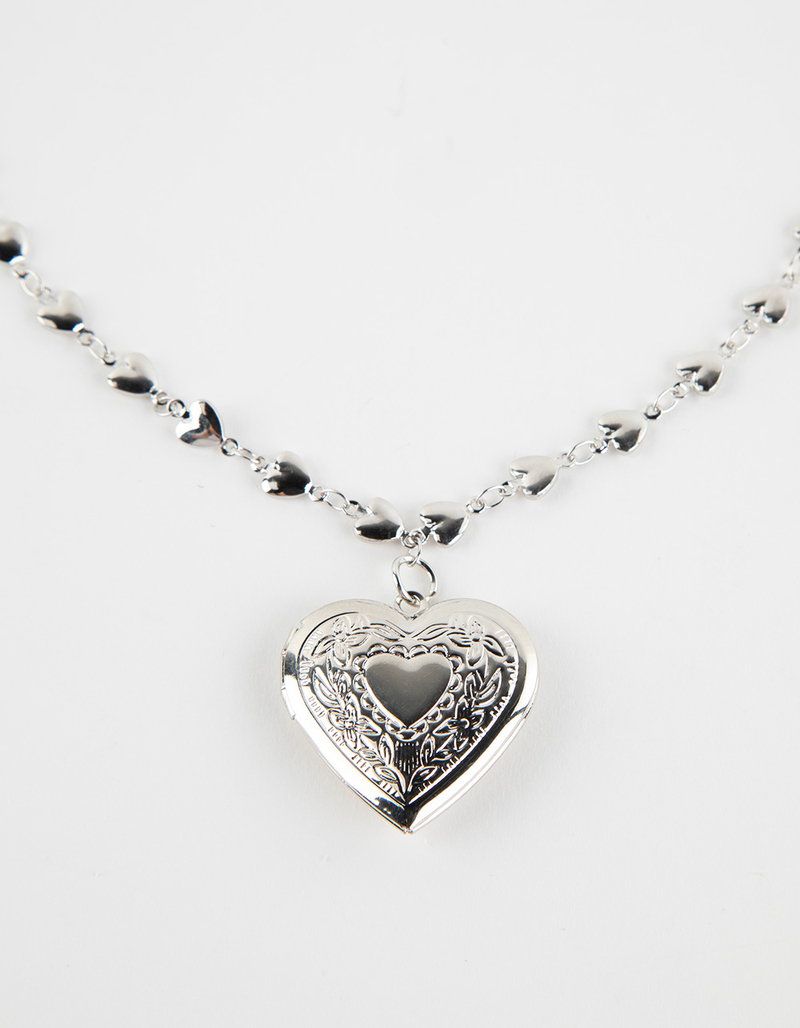 FULL TILT Lux Heart Locket Necklace image number 2