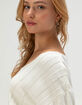 RSQ Womens Crop Rib Sweater image number 5