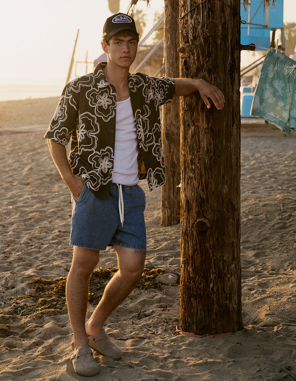 RSQ Mens Pull On Denim Shorts - MED STONE | Tillys