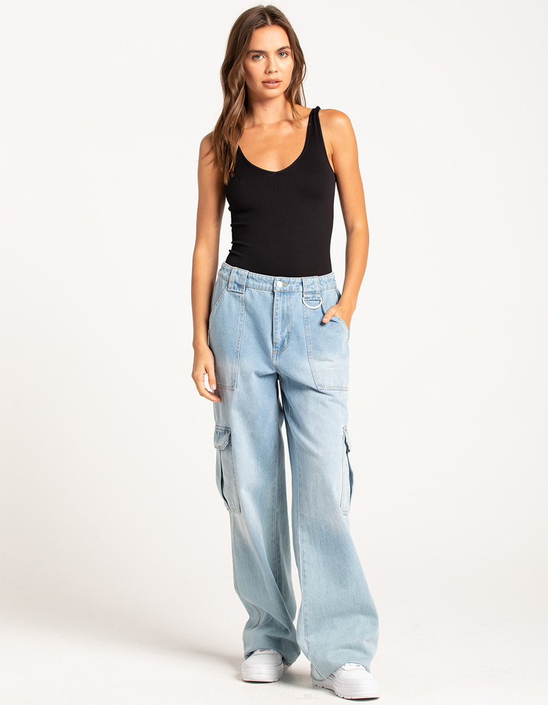 RSQ Womens V-Neck Tank Bodysuit image number 4