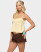 EDIKTED Byrdie Ruched Babydoll Tank Top image number 2