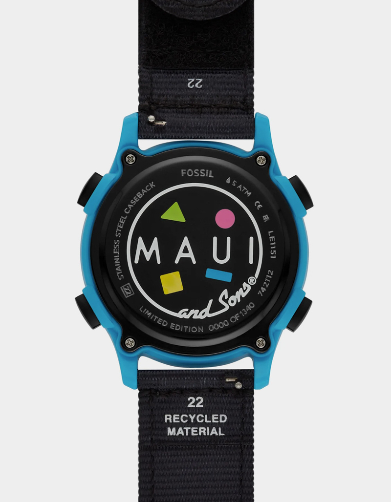 MAUI AND SONS x Fossil Solar-Powered Analog-Digital Watch image number 2