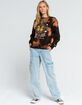 FULL TILT Bleached Butterfly Womens Sweatshirt image number 5