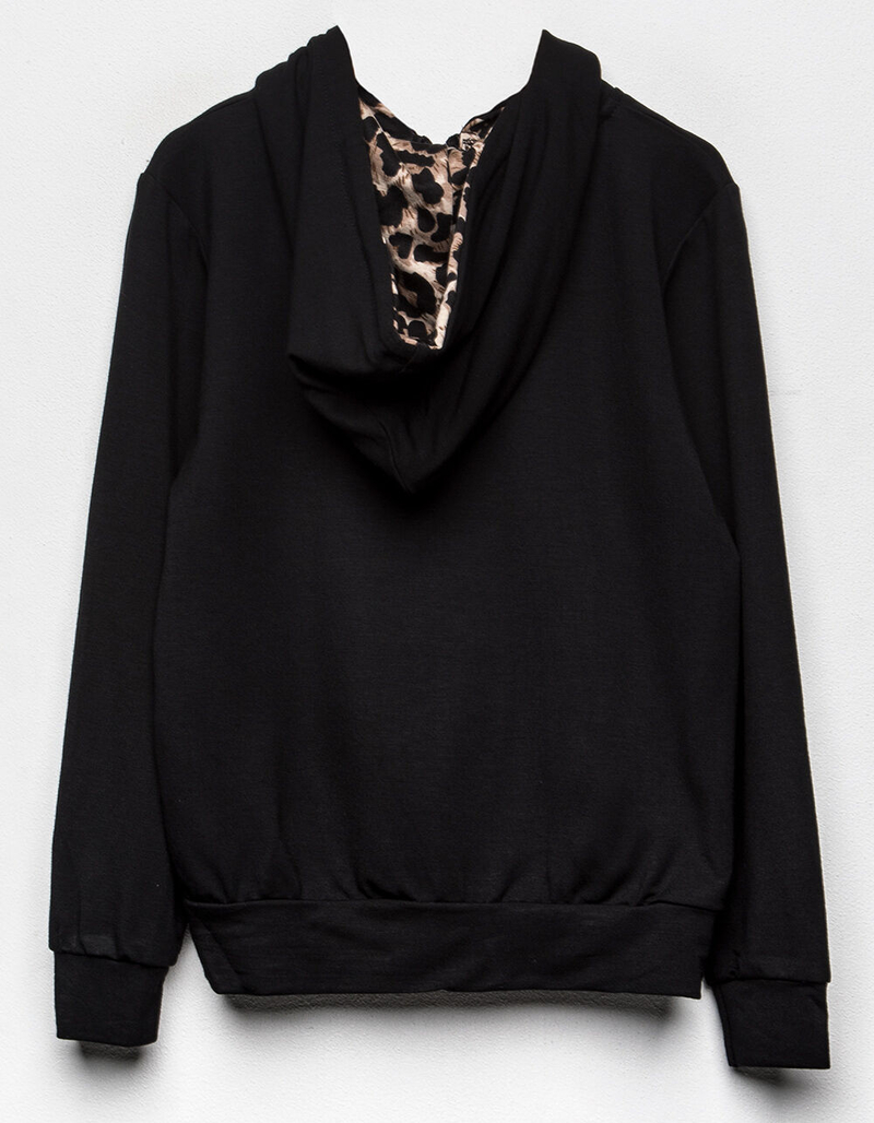 HAYDEN Leopard Girls Zip Hoodie image number 1
