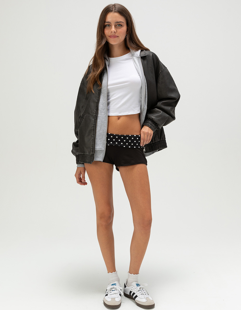 FULL TILT Womens Low Rise Micro Pull On Shorts image number 4
