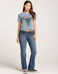 FULL TILT Restless Road Horn Womens Baby Tee image number 4