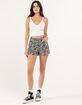 FULL TILT Floral Swirl Print Womens Shorts image number 9