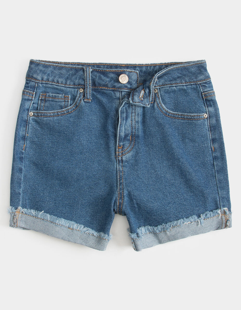 RSQ Super High Rise Girls Mom Denim Shorts image number 0