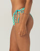 DAMSEL Hilo Texture Reversible Tie Side Cheeky Bikini Bottoms image number 3