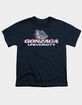 GONZAGA UNIVERSITY Official Distressed Primary Logo Boys Tee image number 1