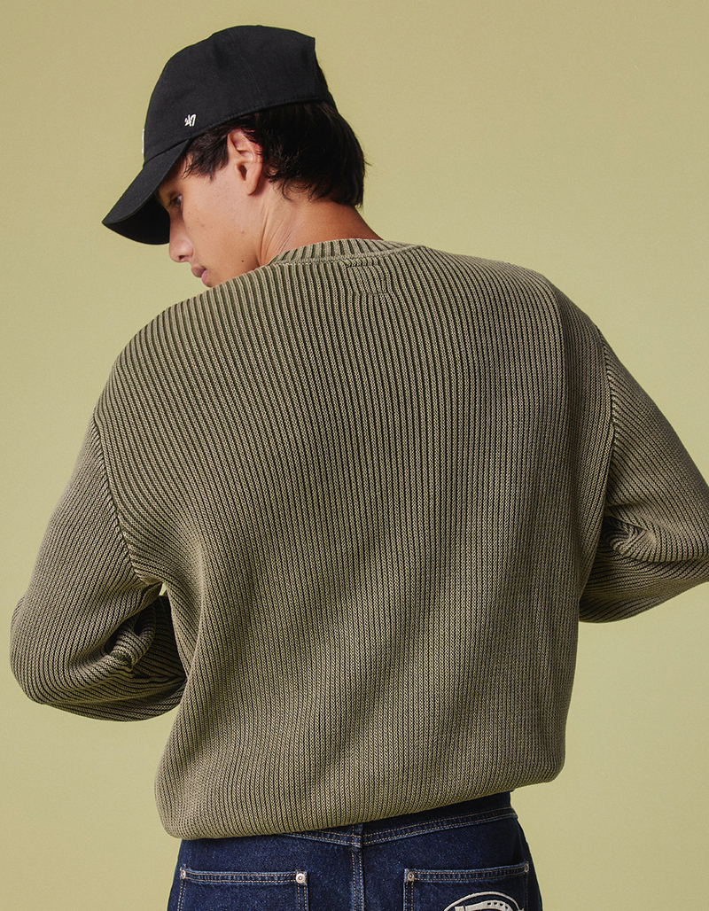 RSQ Mens Washed Crewneck Sweater image number 2