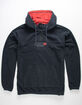 RUSTY Centre Section Quarter Zip Fleece Mens Hoodie image number 1