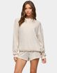 EDIKTED Baila Waffle Henley Top image number 1