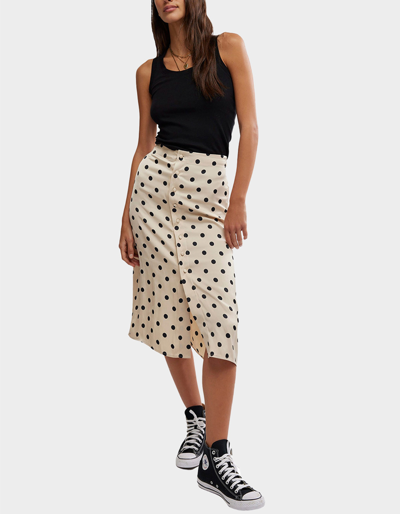 FREE PEOPLE Analise Womens Printed Midi Skirt image number 0