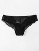 FULL TILT Flower Lace Black Bikini Panties image number 2
