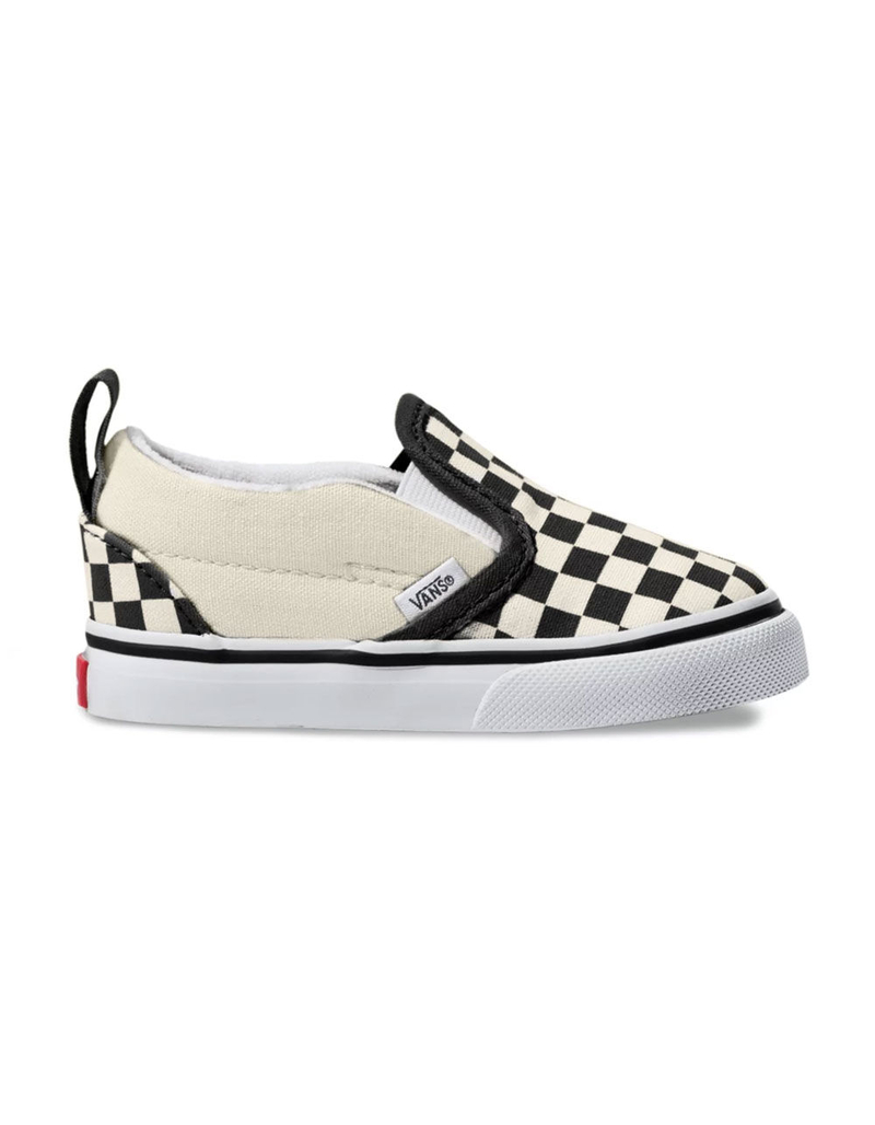 VANS Toddler Checkerboard Slip-On Velcro Shoes image number 3