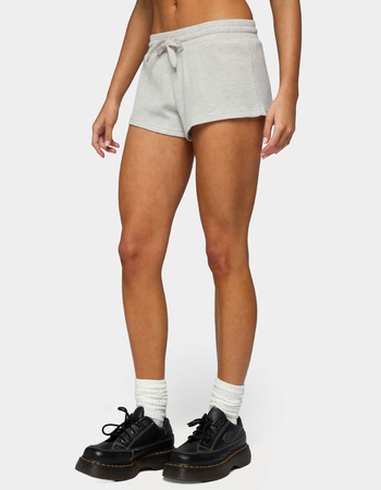 EDIKTED Baila Waffle Shorts Alternative Image