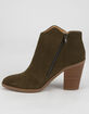 SODA Womens Olive Ankle Booties image number 3