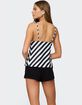 EDIKTED Nix Striped Split Front Top image number 5
