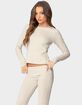 EDIKTED Kaeli Stripey Long Sleeve Tee image number 5