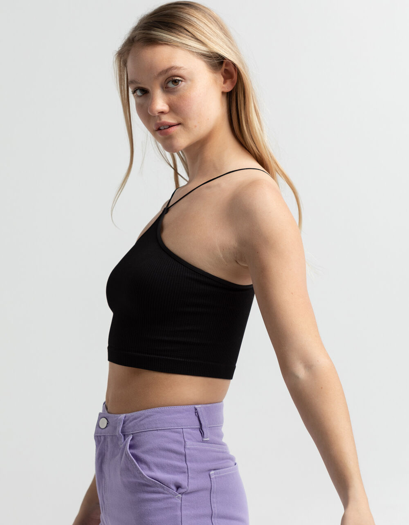 SKY & SPARROW Womens Thin Strap High Neck Bralette image number 1