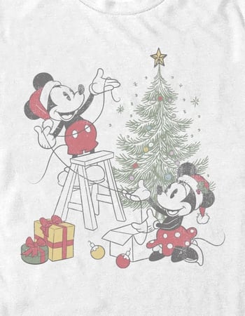 DISNEY Merry And Bright Tree Unisex Tee Alternative Image