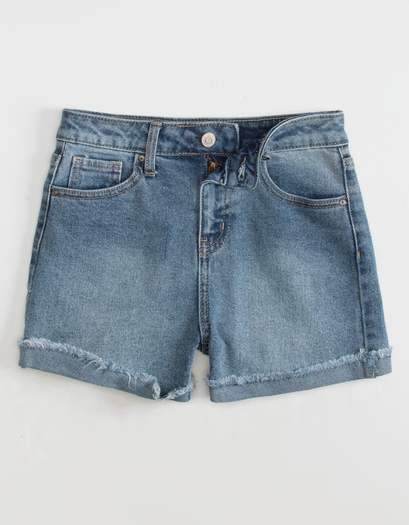 RSQ Super High Rise Girls Mom Jean Shorts image number 0