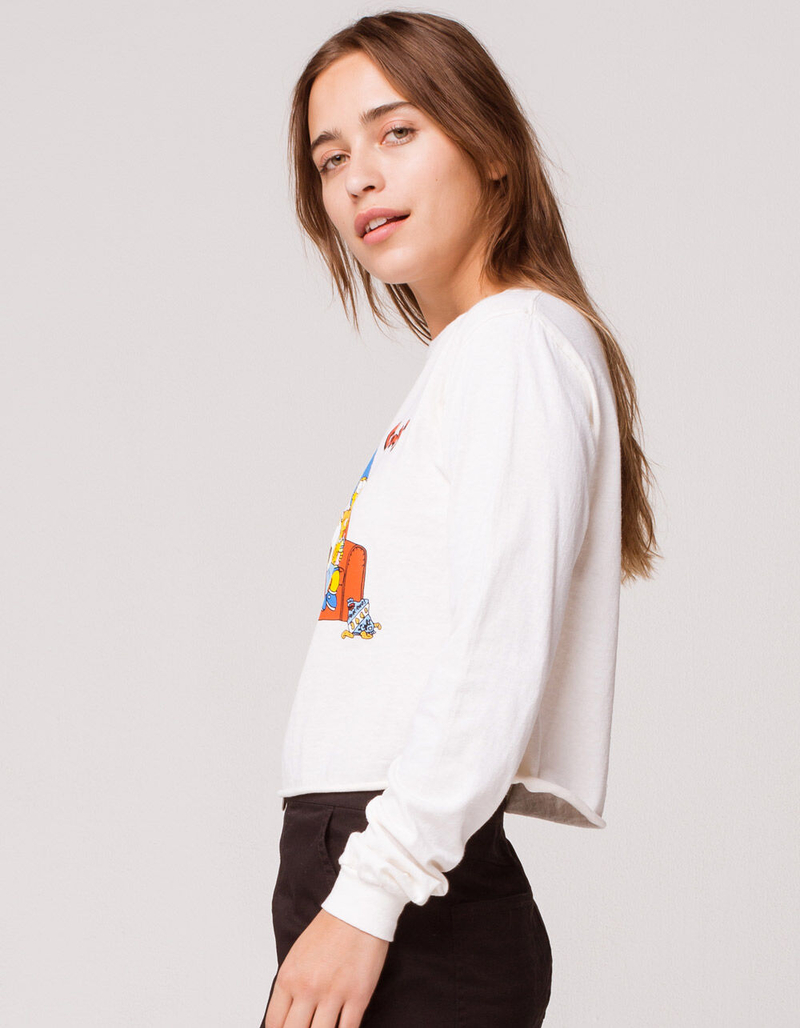 MAD ENGINE The Simpsons Couch Womens Crop Tee image number 1