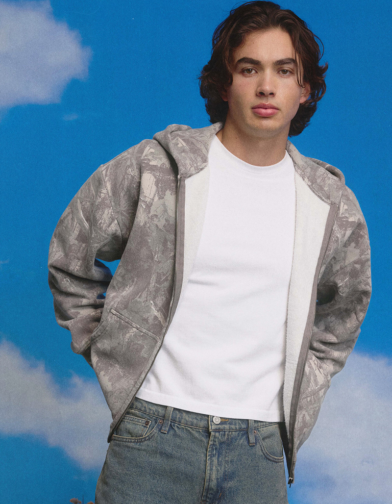 RSQ Mens Oversized Zip-Up Hoodie image number 0